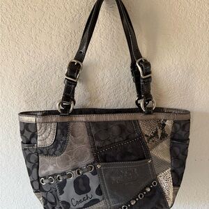 Coach Monochrome Patchwork Tote